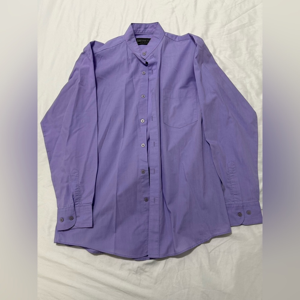 Elegant Lavender Men's Dress Shirt